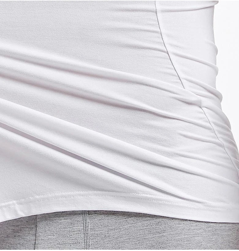 Men 's Undershirts Underwear Absorb Sweat Elastic T Shirts Male V Neck Short Sleeves Top Sleepwear Plus Size Base Shirt 5359