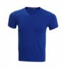 T Shirt High Elasticity Men's V-neck T Shirt 85% Cotton 15 Polyester T Shirt