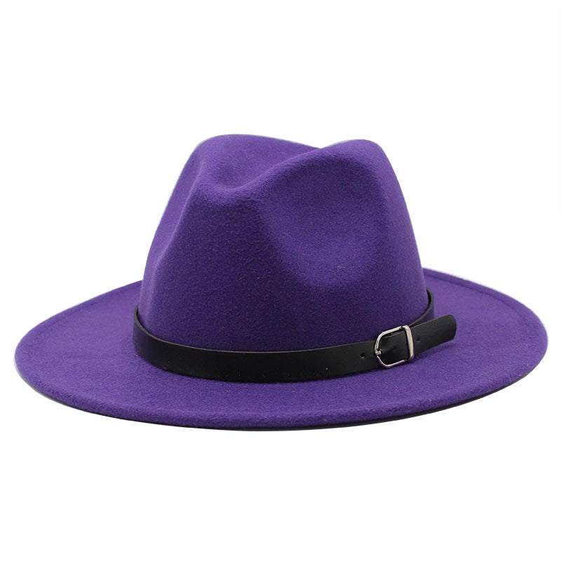 fashion jazz hat summer spring black woolen blend cap outdoor casual hat