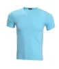 T Shirt High Elasticity Men's V-neck T Shirt 85% Cotton 15 Polyester T Shirt