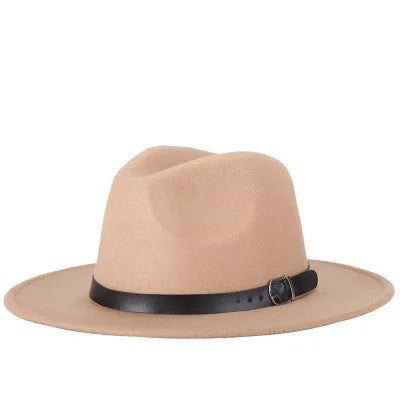 fashion jazz hat summer spring black woolen blend cap outdoor casual hat