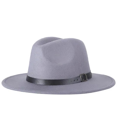 fashion jazz hat summer spring black woolen blend cap outdoor casual hat