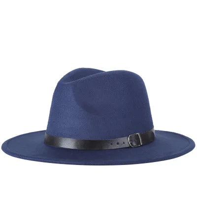 fashion jazz hat summer spring black woolen blend cap outdoor casual hat