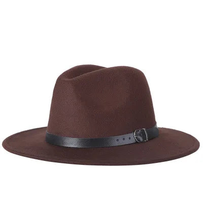 fashion jazz hat summer spring black woolen blend cap outdoor casual hat