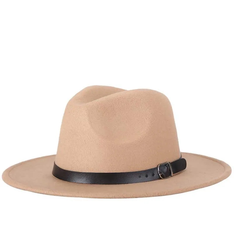 fashion jazz hat summer spring black woolen blend cap outdoor casual hat