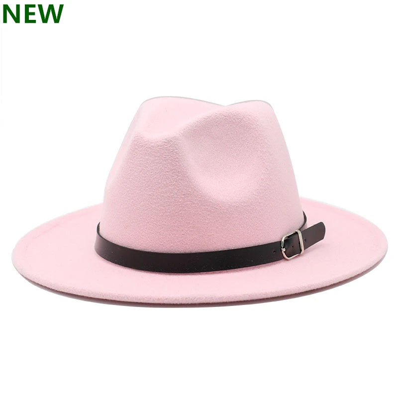 fashion jazz hat summer spring black woolen blend cap outdoor casual hat