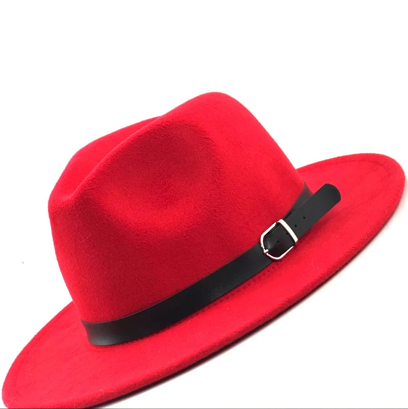 fashion jazz hat summer spring black woolen blend cap outdoor casual hat