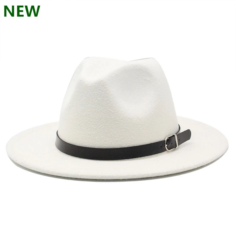 fashion jazz hat summer spring black woolen blend cap outdoor casual hat
