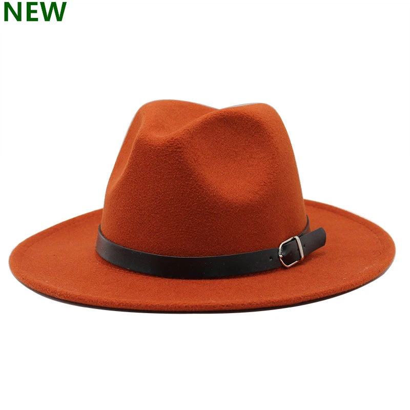 fashion jazz hat summer spring black woolen blend cap outdoor casual hat