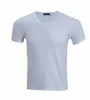 T Shirt High Elasticity Men's V-neck T Shirt 85% Cotton 15 Polyester T Shirt