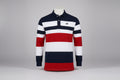 Men's Stripe Rugby Polo Golf Polos Shirts Long Sleeve Polo Shirts Turndown Casual Outdoor Casual Daily Streetwear 3D Print Fall