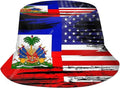 Haiti Flag Bucket Hat Men Women Haitian Outdoor Cap Fisherman