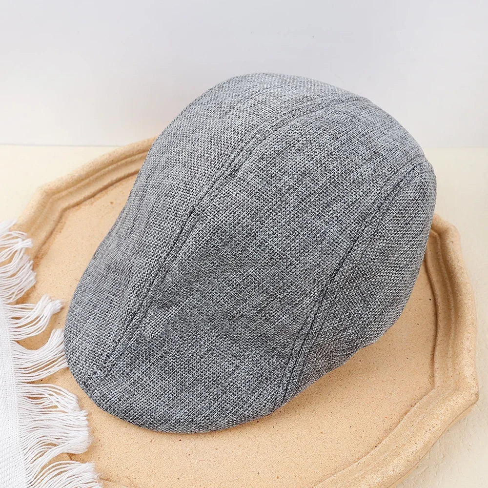 Men Spring and Summer Berets British Style Beret Hat Retro England Hats