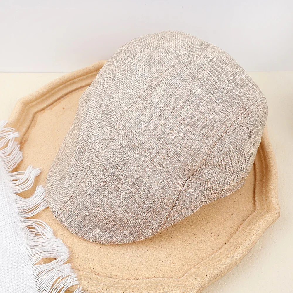 Men Spring and Summer Berets British Style Beret Hat Retro England Hats