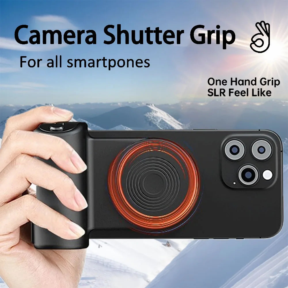Smartphone Camera Shutter Grip Magnetic Bluetooth Camera Handle For Cell Phones Photo Bracket Anti-shake Selfie Remote Control