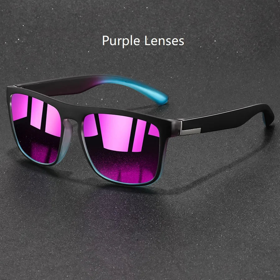 Sunglasses Men Women Fishing Driving Man Luxury Brand Designer Sun Glasses Anti-Glare Retro EyewearFashion Vintage Square