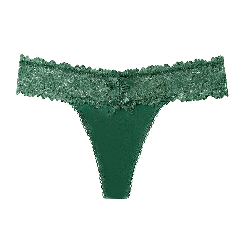 BANNIROU 1Pcs Sexy Underwear For Woman Solid Soft Lace Female Panties Thongs Intimates