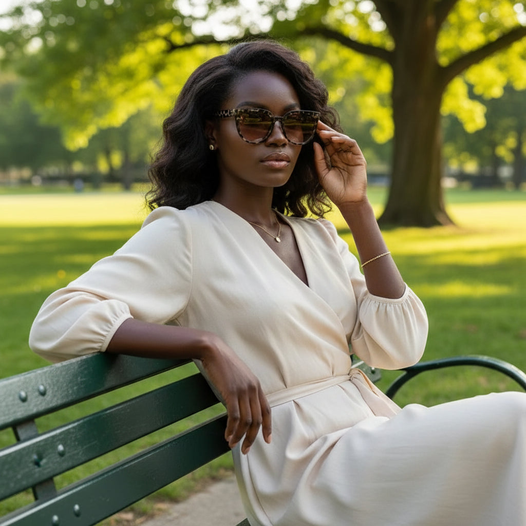 New Fashion Sunglasses Elegant Large Frame Sunglasses Retro Style Glasses Men and Women Alike Sun Glasses UV400 Shades