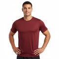 Men Soild Casual Tops Short Sleeve t-Shirts Breathable Gym t-Shirt Male Elastic o-Neck Tee Shirts Fashion t Shirt Man Clothing