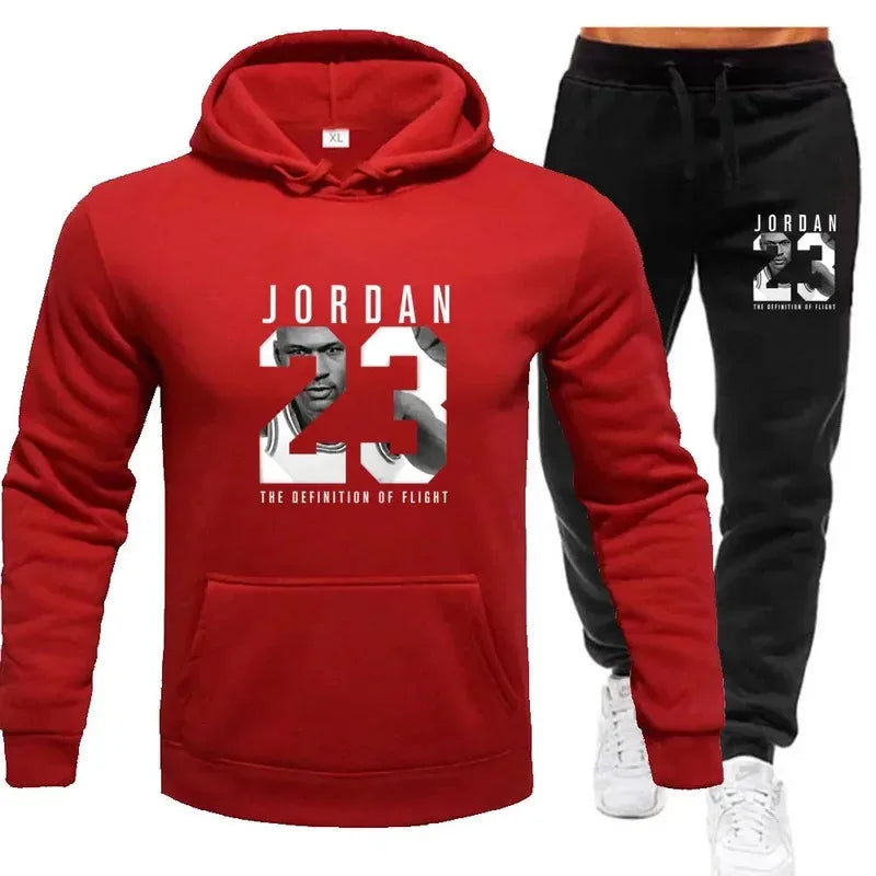 Sweatshirt hoodies and sweatpants men's set for Spring 2026