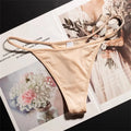 Low Waist Leopard/Zebra Print Thong High Cut Women's Ice Silk Seamless G-string Fitness Plus Size Underwear
