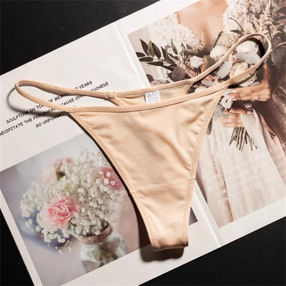 Low Waist Leopard/Zebra Print Thong High Cut Women's Ice Silk Seamless G-string Fitness Plus Size Underwear