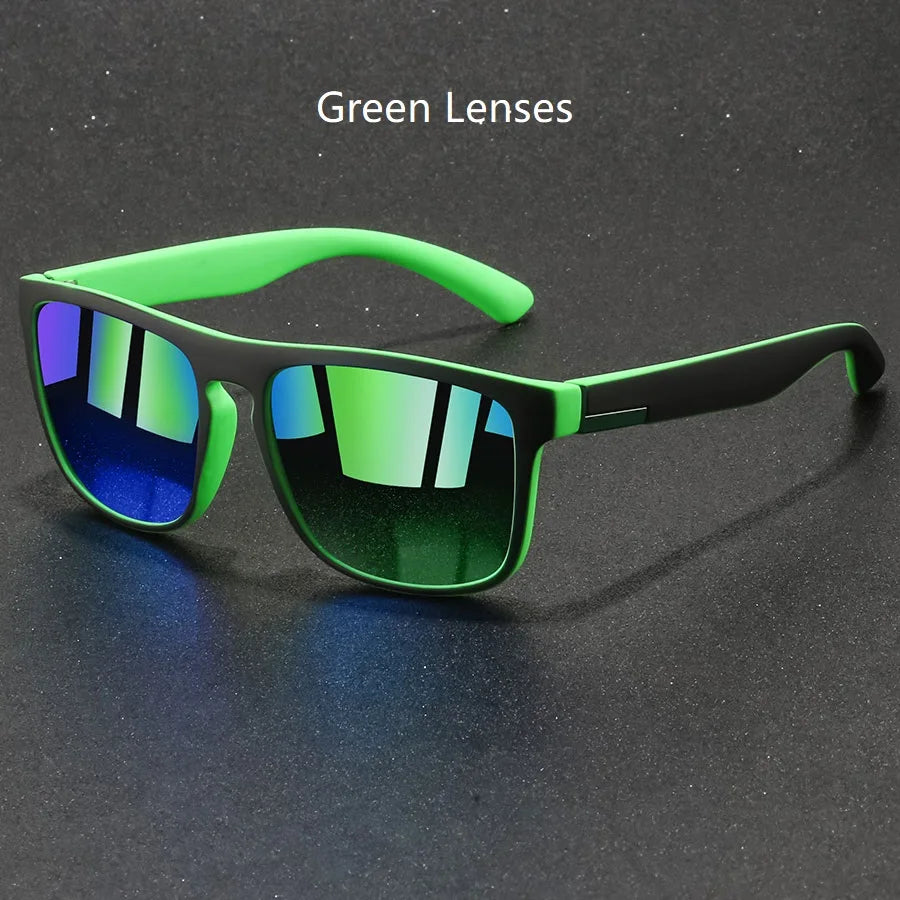 Sunglasses Men Women Fishing Driving Man Luxury Brand Designer Sun Glasses Anti-Glare Retro EyewearFashion Vintage Square
