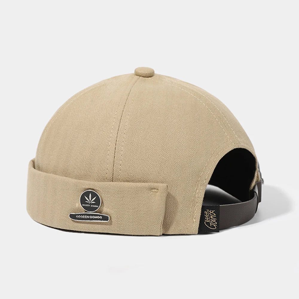 Fashion Cotton Brimless Hat Men Women Retro Skullcap Melon Docker Cap Street Hip Hop Without Visor Summer Outdoor Beanie Gorras