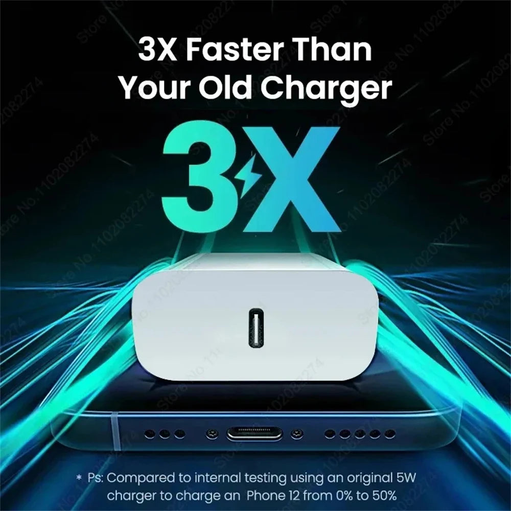 PD 40W USB C Charger For iPhone 16 15 14 13 12 11 Pro Max Plus Fast Charging USB C Type C Cable For iPad Air Charger Accessories