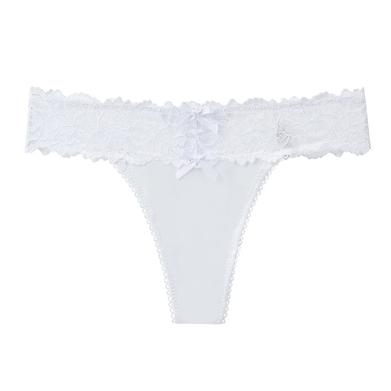 BANNIROU 1Pcs Sexy Underwear For Woman Solid Soft Lace Female Panties Thongs Intimates