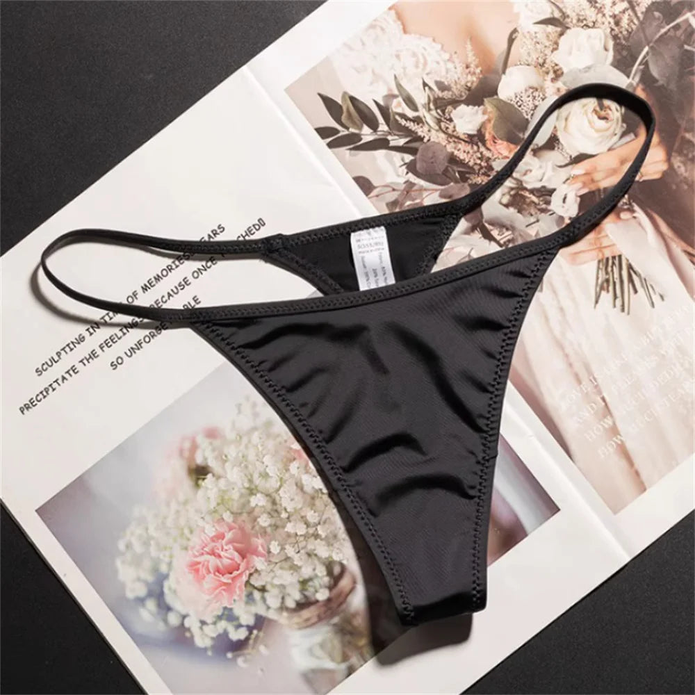 Low Waist Leopard/Zebra Print Thong High Cut Women's Ice Silk Seamless G-string Fitness Plus Size Underwear