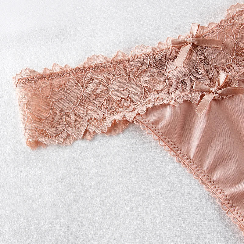 BANNIROU 1Pcs Sexy Underwear For Woman Solid Soft Lace Female Panties Thongs Intimates