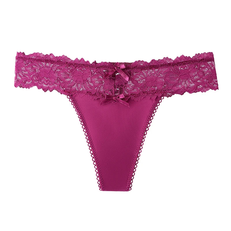 BANNIROU 1Pcs Sexy Underwear For Woman Solid Soft Lace Female Panties Thongs Intimates
