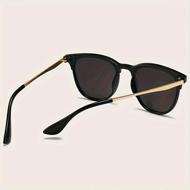 Fashion Cat Eye Metal Frame Sunglasses Women Brand Desginer Sun Glasses Black Rivet Cateye Female Shades Eyeglasses UV400
