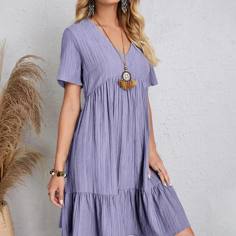 Women Summer Peplum Dresses Spring