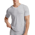 Men 's Undershirts Underwear Absorb Sweat Elastic T Shirts Male V Neck Short Sleeves Top Sleepwear Plus Size Base Shirt 5359