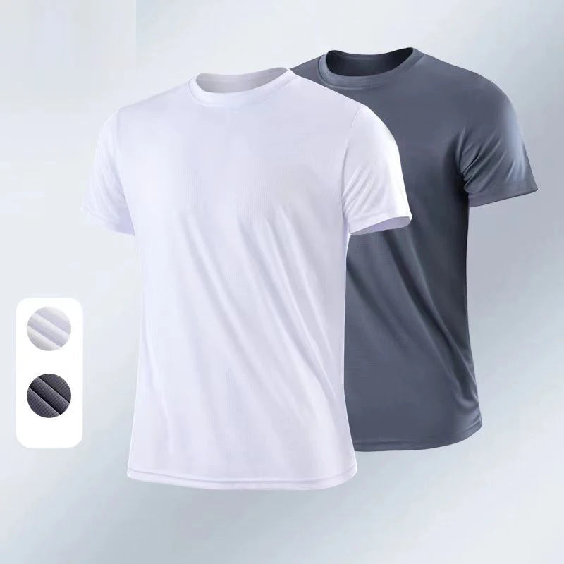 2pcs Underwear Man Quick-drying T-shirts for men Lightweight and Breathable Sports Shirt for Outdoor Gym Running Fitness