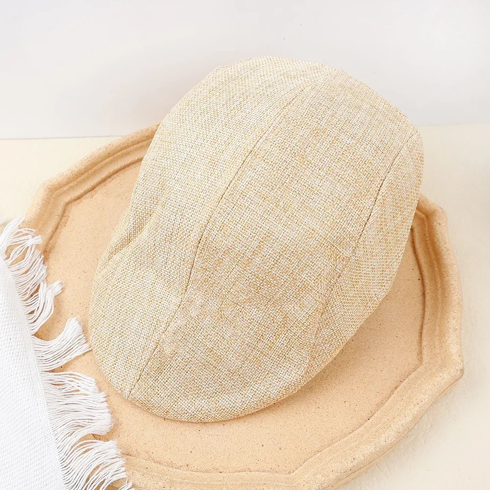 Men Spring and Summer Berets British Style Beret Hat Retro England Hats