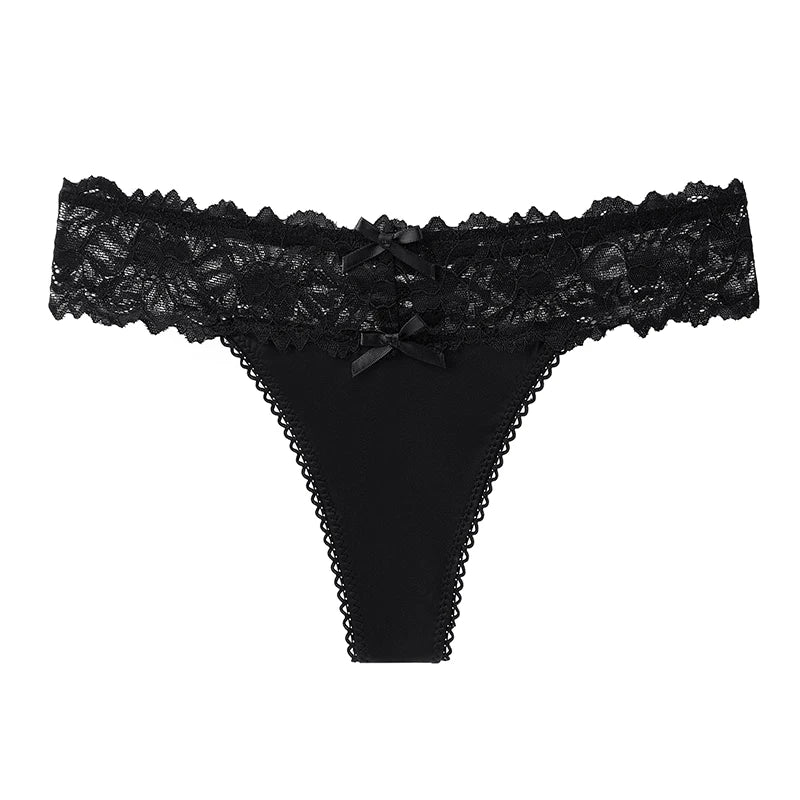 BANNIROU 1Pcs Sexy Underwear For Woman Solid Soft Lace Female Panties Thongs Intimates