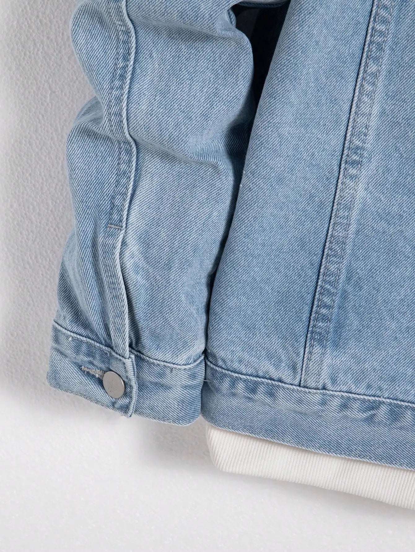 Men's denim jacket for spring and autumn. Blue denim coat. Daily casual wear. Fashion trend.
