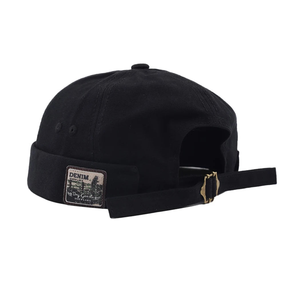 Fashion Cotton Brimless Hat Men Women Retro Skullcap Melon Docker Cap Street Hip Hop Without Visor Summer Outdoor Beanie Gorras