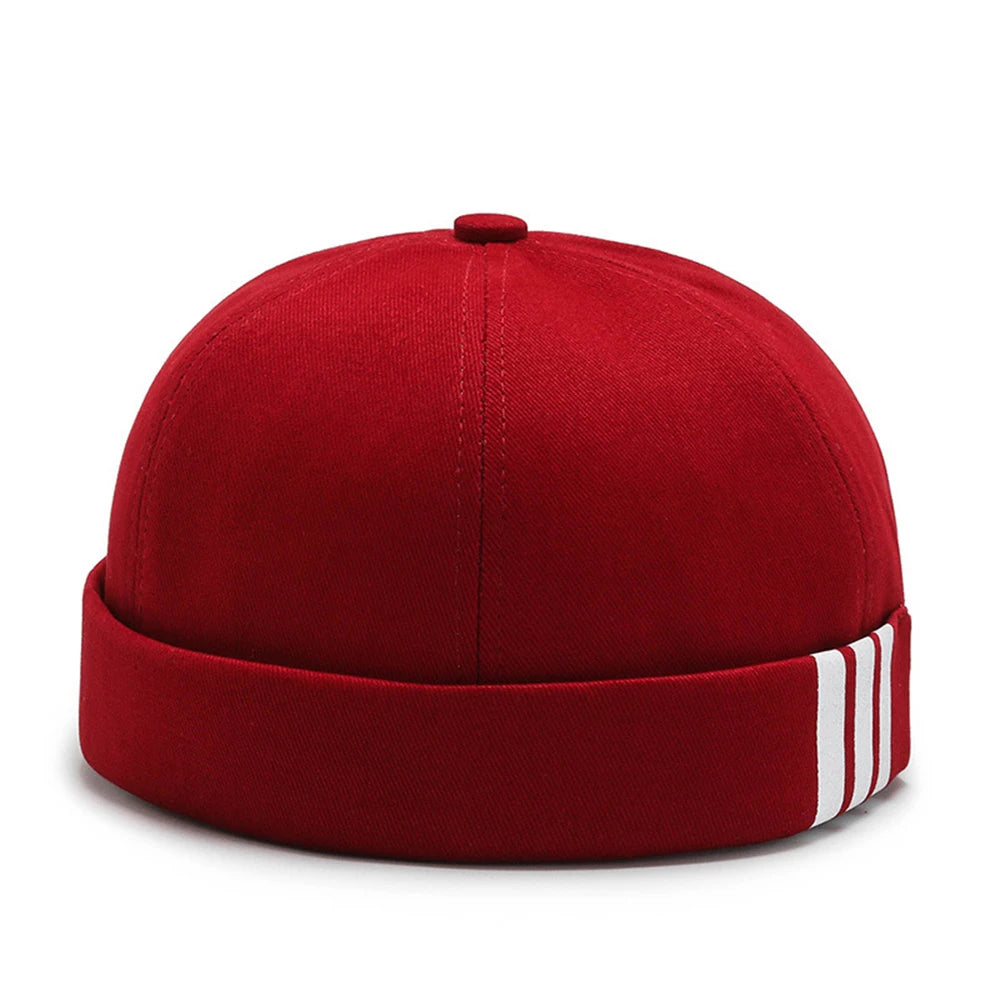 Fashion Cotton Brimless Hat Men Women Retro Skullcap Melon Docker Cap Street Hip Hop Without Visor Summer Outdoor Beanie Gorras
